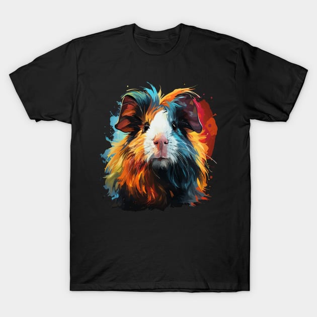 Guinea Pig Rainbow T-Shirt by JH Mart